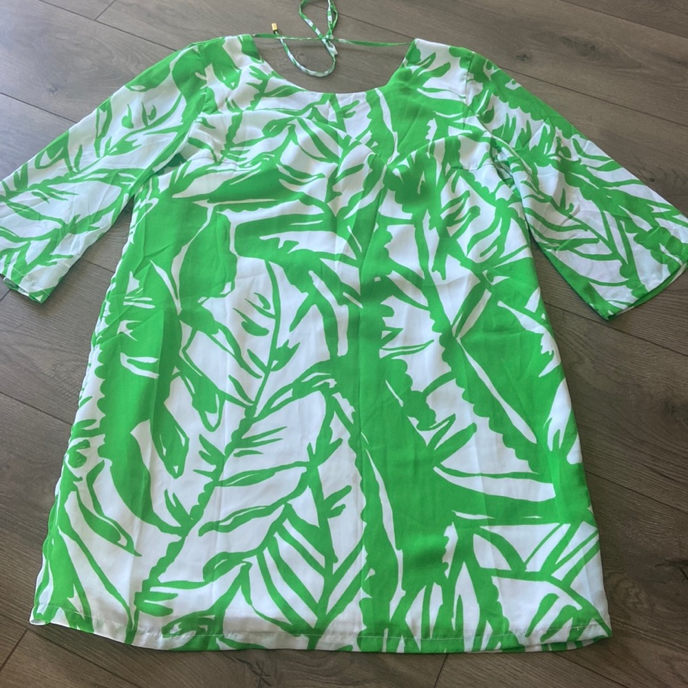 LILLY PULITZER GREEN LEAF DRESS